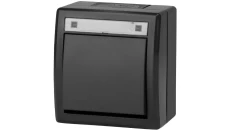 AQUANT 2K łącznik natynkowy 1-biegunowy (schodowy) IP55 antracytowy 5001-17