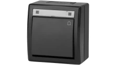AQUANT 2K łącznik natynkowy zwierny dzwonek IP55 antracytowy 5005-17