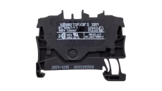 Złączka szynowa 2-przewodowa 1,5mm2 czarna 2001-1205 TOPJOBS