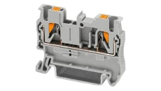 Złączka szynowa Push-IN PT 2,5 mm2,szara listwa 2-zaciskowa