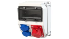 Rozdzielnica stacjonarna ECOLINE 16A/5P 2GS bez zabezpieczeń IP54 90EKO007