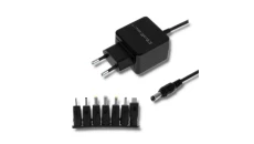 Qoltec Uniwersalny zasilacz sieciowy 15W 7 wtyczek