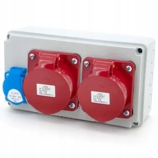 Rozdzielnica budowlana 2*32A/5 + 1*GS 230V, obudowa stacjonarna, ELS Elektrotechnika, N102