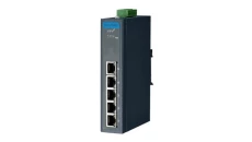Przemysłowy switch z portami PoE - 1 port gigabitowy (RJ-45), 4 porty FE PoE/PoE+, zasilanie 24-48VDC EKI-2705E-1GPI-A