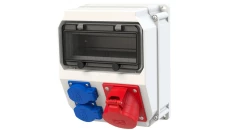 Rozdzielnica stacjonarna ECOLINE 32A/5P 2GS bez zabezpieczeń IP44 90EKO008