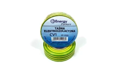 Taśma elektroizolacyjna PCW (19mm x 20m x 0.13mm) żółto-zielona