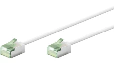 Patchcord kat.8.1-0025 U/FTP SLIM LSZH-TPE biały /0,25m/ 74358