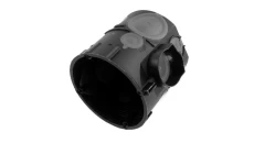 Puszka podtynkowa 60mm głęboka z membranami przebiciowymi czarna wiatroszczelna E107-2K 83107007