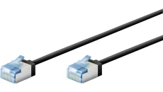 Patchcord kat.6a-0750 U/FTP SLIM LSZH-TPE czarny /7,5m/ 74322