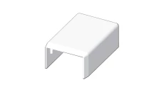 Pokrywa końcowa LHD 25x15mm biała 8691