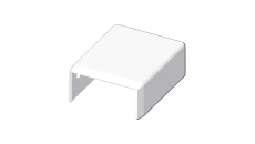 Pokrywa końcowa LHD 32x15mm biała 8601