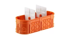 Puszka podtynkowa potrójna 60mm pomarańczowa M3x60F Multiwall 33167008