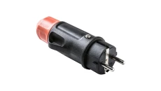 RED WT1 wtyczka z dławikiem IP54 2P+Z 16A/250V czarny XF1165