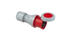 Gniazdo przenośne 125A 5P 400V czerwone IP67 POWER TWIST 245-6