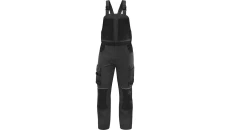 Ogrodniczki robocze MACH 5 z bawełny/poliestru M5SA3, kolor: szaro-czarny, rozmiar: 5XL / M5SA3GN5X