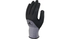 Rękawice dziane z poliamidu spandex (100) dłoń powlekana nitrylem/pu ścieg 15 kolor czarny rozmiar 9 MAIN VE729NO09