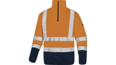 Bluza polarowa ostrzegawcza imitacja swetra kolor pomarańczowo-granatowy rozmiar XXL MARHVOMXX