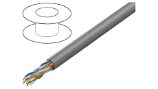 KABEL LAN UTP 1GB/S 100M DRUT CCA SZARY LANBERG LCU6-10CC-0100-S