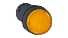 Przycisk podświetlany, LED, z sam. powr. -1NO, pomarań., 24V XB7NW35B1