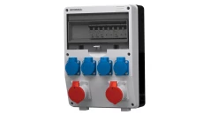 Rozdzielnica budowlana zabezpieczenia Siemens pTD-S/FI 32A 16A 4x230V gniazda Mennekes Schuko Doktorvolt 4869