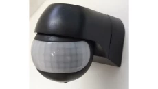 Czujnik ruchu 800W IP44 PIR / na podczerwień wodoodporny natynkowy czarny SENSOR 90 B GXSE008