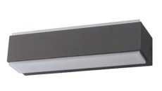 Kinkiet LED 16W 800lm 4000K/neutralna IP54 zewnętrzny aluminium + poliwęglan antracyt VILA 16W Anthracite NW GXPS071