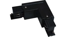 Łącznik szynoprzewodu IP20 3-fazowy czarny TRACK L CONNECTOR L-L 4W BLACK GXTR027