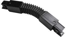 Łącznik szynoprzewodu IP20 3-fazowy czarny TRACK FLEXI CONNECTOR 4W BLACK GXTR024