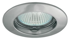 Oczko 50W/12V MR16 IP20 okrągłe stałe aluminiowe matowy chrom AXL 5514-CM GXPL005