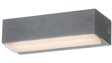 Kinkiet LED 3,5W 210lm 4000K/neutralna IP54 IK10 zewnętrzny aluminium + poliwęglan szary VILA 3,5W GRAY NW GXPS170