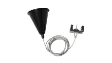 Zwieszak szynoprzewodu czarny TRACK ROPE 4W BLACK GXTR051