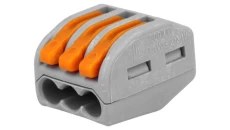 Szybkozłączka 3x 0,08-4mm2 jasnoszary 222-413 /50szt./