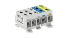 Złączka OTL50-5x kolor szary, niebieski, żółto-zielony 5x1xAl/Cu 1,5-50mm² 1000V AC / 1500V DC Zacisk uniwersalny MAA5050A10
