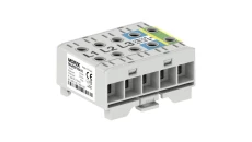 Złączka OTL16-5x szary, niebi, żół-ziel 5x1xAl/Cu 1,5-16mm² 1000V AC/1500V DC Zacisk uniwersalny mocowanie na szynę MAA5016A10
