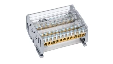 Blok dystrybucyjno-rozdzielczy MOBLOCK 4P 125A-11 2x35mm2 + 2x25mm2 + 7x6mm2 TS35 MAB4125A18