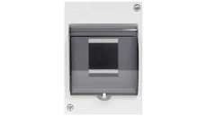 Rozdzielnica modułowa 1x4 natynkowa IP30 MINI S-4 z pokrywą dymną 2304-01